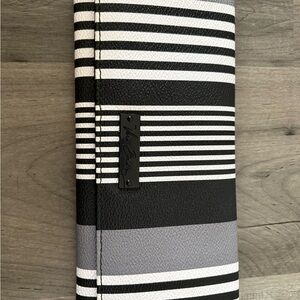 Vera Bradley Black and Gray Striped Wallet